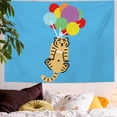 thumbnail image 2 of Tapiz de microtela Animal Tiger de fibra de 150 x 130 cm para habitación, 2 of 2