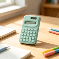 thumbnail image 6 of Basic Handheld Pocket Calculator, 8 Digit LCD Display 4 Function Calculator, Compact Mini Size for Home School Office Scenarios (Pink), 6 of 6