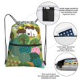 thumbnail image 3 of Pofeuu Garden Farm Print Drawstring Backpack Water Resistant String Bag Sports Sackpack Gym Sack with Side Pocket for Men Women, 3 of 6
