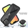 thumbnail image 6 of iPhone 13 Mini Case, TECHCIRCLE 2 in 1 Slim Hybrid Shockproof Rubber Flexible Bumper Transparent Matte Anti-Slip Cover Protective Case for iPhone 13 Mini 2021, Black, 6 of 6
