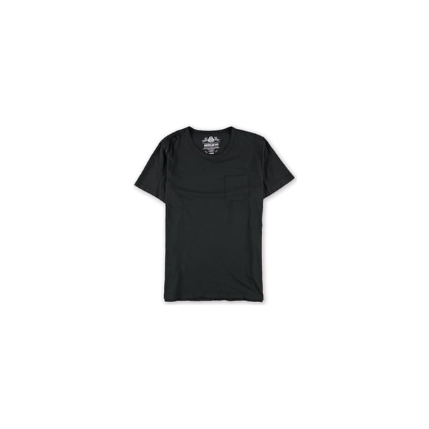 American Rag - Camiseta básica simple para hombre, color negro, grande