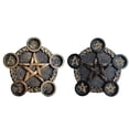 thumbnail image 1 of Candelabro de resina Sunnimix 2 piezas Pentagrama, 1 of 7