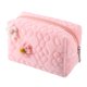thumbnail image 1 of 1 Uds bolsa de maquillaje de viaje, soporte para brochas de maquillaje, bolsa organizadora de maquillaje, bolsa de almacenamiento de cosméticos, portátil, tela rosa, 1 of 7