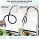 thumbnail image 4 of Aireador de fregadero revolucionario, cabezal de grifo de cocina con modos de agua flexibles, gran ángulo giratorio para una fácil limpieza del fregadero, construcción de acero inoxidable para mayor, 4 of 5