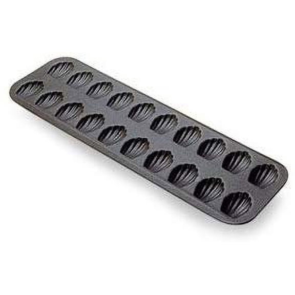 Gobel Mini Madeleine Mold 20 Cavities-NONSTICK- Each Cavity: 1 1/4"x 1 3/4". Overall Size of Pan: 15-1/2"X5"