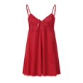 thumbnail image 2 of Guardurnaity Camisón sexy para mujer, escote en V profundo, lencería, ropa de dormir, talla grande, súper suave, talla grande. Pijama, 2 of 4