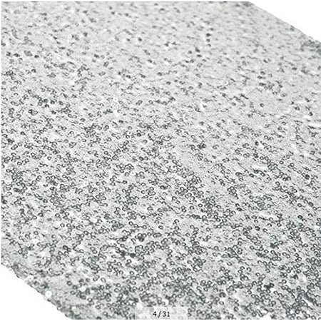 

12x72-Inch Silver Sequin Table Runner Sparkly Metallic Silver Sequin Runner Event Bridal Wedding Runner Birthday Party Dinner Party Additional Colors Available Shower Ready to Ship