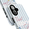 thumbnail image 2 of Trust God's Plan Inspirational Phone Case with Curious Monkey, Cute Cartoon Blue Striped iPhone Cover for iPhone 17 16 15 14 13 12 11 Plus Pro Max Mini, 2 of 6
