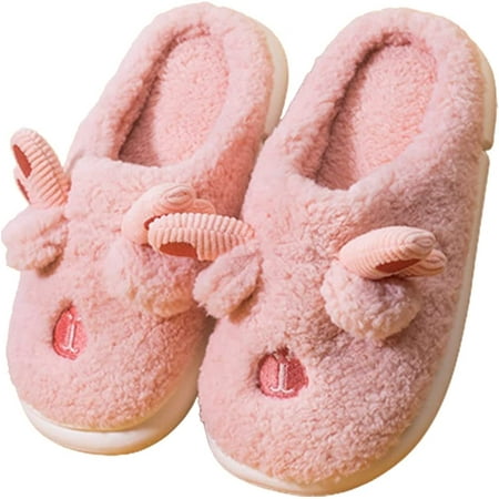

PIKADINGNIS Women Warm Winter Slippers Cute Girls Home Memory Foam Shoes Fluffy Plush Slip On Indoor Outdoor Slipper