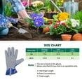 thumbnail image 4 of Bifavgk Gardening Gloves For Women Leather Garden Gloves Thorn Proof Outdoor Protective Working Gloves For Weeding Blue, 4 of 8