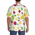 thumbnail image 3 of Kdxio Men'S Hawaiian Shirt For Men Short Sleeve Shirt Strawberry And Lemon Summer Casual Holiday Beach Button Down T-Shirts, 3 of 5