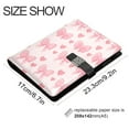 thumbnail image 3 of Leather Planner Leather Notebook Notebook Journal Binder Design Pen Pocket Design Convenient for Storage Pink Bow, 3 of 6