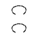 thumbnail image 2 of Guardurnaity Brazalete de moda imprescindible para los entusiastas de la moda Brazaletes duraderos y duraderos Idea de regalo negro negro 2Conjunto, 2 of 6