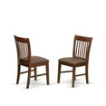 thumbnail image 3 of East West Furniture Milan 7-piece Wood Table and Dining Chair Set in Mahogany, 3 of 6