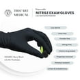 thumbnail image 4 of TRICARE Medical Nitrile Gloves, Latex-free, Powder-free, 3.5 Mil, Box of 100, Medium, Berry Black, 4 of 11