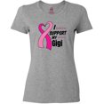 thumbnail image 3 of Inktastic Breast Cancer Awareness I Support My Gigi with Pink Ribbon Women's T-Shirt, 3 of 5