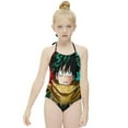 thumbnail image 3 of Izuku Midoriya My Hero Academy Children's One-piece Swimwear Halterneck Swimsuit Summer Beach Girl's Bathing Suits Breathable Beachwear, 3 of 7