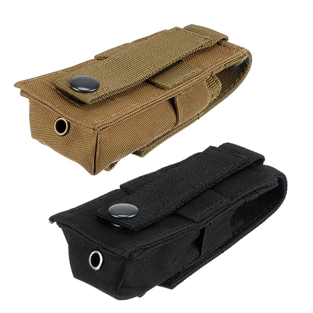 2x Bolsa de Único Sunnimix Diseñado para Linterna Bolsa de Cacería Accesorio Bolsa linterna al aire libre de Molle