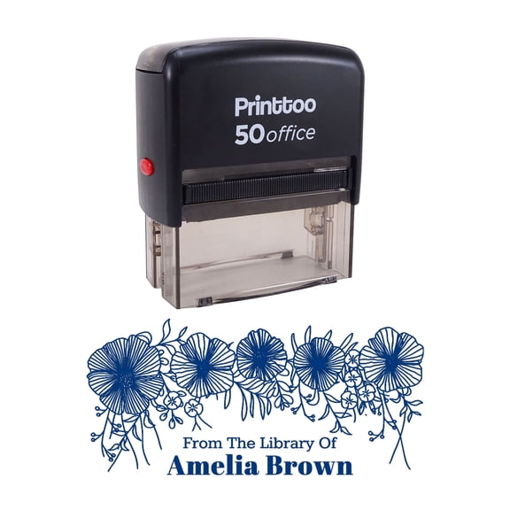 Printtoo Dater Stamp Self Inking With Emailed By Text Date Rubber Stamp Office Stationery-Blue