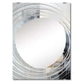 thumbnail image 2 of Designart "Urban Abstract in Grey and White II" Abstract Collages Oversized Wall Mirror - Modern Abstract Hallway Decorative Wall Mirrors - Multiple Color Options, 2 of 6