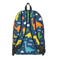 thumbnail image 3 of Cute Dinosaur Pattern Backpack for School,Cute School Bag,Schoolbag with Adjustable Shoulder Straps & Padded Back,15.7"x11.8"x5.5", 3 of 5