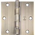 thumbnail image 2 of Stone Harbor Hardware 3-1/2" Ball-Bearing Door Hinges, Square Corner, Antique Brass, 2-Pack, 2 of 4