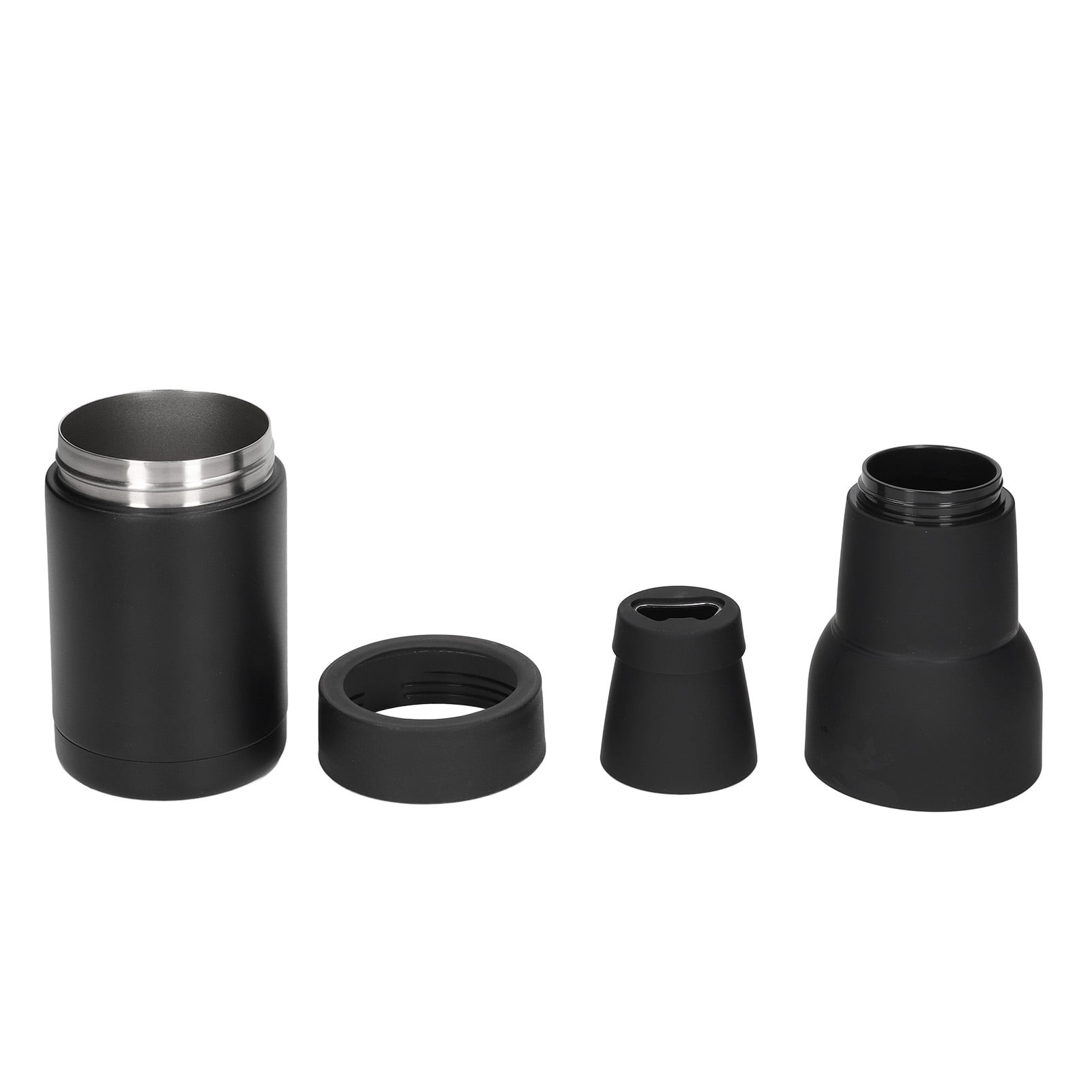 3 In 1 Can Cooler, Stainless Steel Double Wall Beer Bottle And Can Cooler With Beer Opener For Ice Cold Beer, Slim Can Insulator Holder For Soda Drink, Beverage