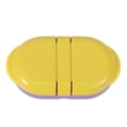 thumbnail image 6 of Unique Bargains 1 Pc Flip Up 2 Compartment Pill Case Durable for Travel Purple Yellow, 6 of 6