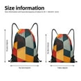 thumbnail image 2 of Balery Geometric Cube Pattern Art Pattern Drawstring Backpack Bag Sport Gym Sackpack Cinch Bags Pattern Drawstring Backpack Bag Sport Gym Sackpack Cinch Bags -Small, 2 of 6
