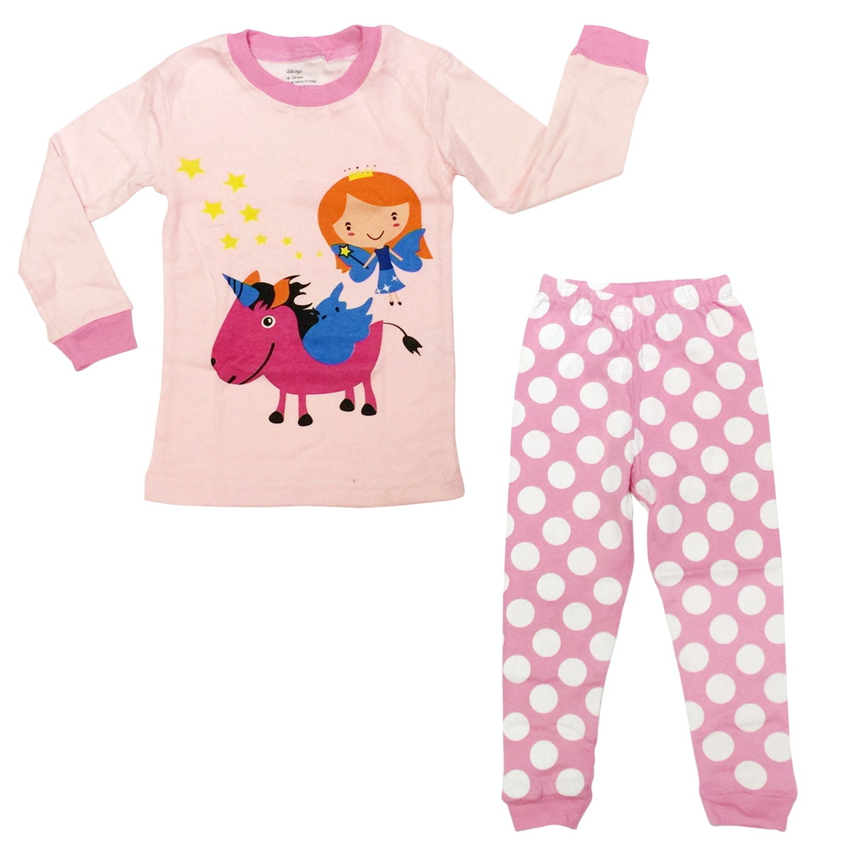 Dabuyu Unicorn & Fairy Children's Pajamas, 6 - 7 Yrs
