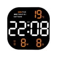thumbnail image 3 of GROWTH TANK Battery or USB Powered Digital Wall Clock Table Timer Dimmer 12H 24H LED Desktop Orange Display, 3 of 9