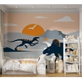 thumbnail image 5 of Kids Wallpaper Wall Mural - Abstract Dinosaurs Landscape, 5 of 5