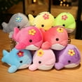 thumbnail image 3 of Charms Fluffy Whale Key Ring Holder Fish Trinket Party Wedding Gift Cute Dolphin Plush Doll Keychain For Women Bag, 3 of 9