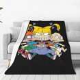 thumbnail image 1 of Manta de franela suave y cálida de Rugrats para dormitorio, sala de estar, dormitorio, todas las estaciones., 1 of 5