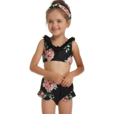 2019 Mother And Daughter Print Two Piece Swimsuit Matching Swimsuit