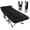 Black_1, variant on Folding Camping Cot for Sleeping, Camping Cots for Adults with Mattress, 1200D Double Layer Oxford Portable Foldable Cot Bed with Carry Bag for for Guest, Travel, Hiking