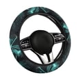 thumbnail image 6 of Uorisanigo Dragonfly 15 Inch Car Steering Wheel Protector Fashion Fuzzy Steering Wheel Cover for Most Vehicle Easy to Install Car Steering Wheel Cover for Winter Car Decor Gift for Wife, 6 of 8