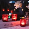 thumbnail image 3 of Juego de 12 hojas de ginkgo Woho Red con portavelas Votive, 3 of 9