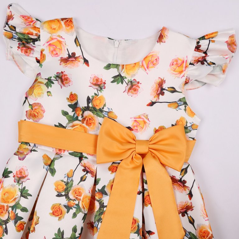 Little Girls Vintage Floral Dresses Birthday Party New Year Wedding Event  Prom Gown - Walmart.com