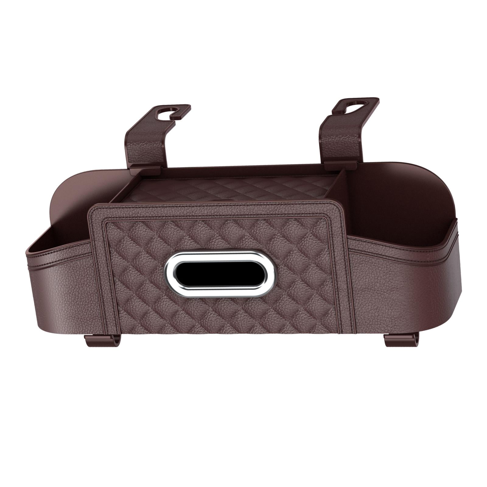 Baoblaze Car Backseat Organizer Storage Box Auto Interior Decoration Drink Cup Holder Dark Khaki