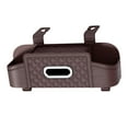 thumbnail image 4 of Miulika Car Back Seat Organizer Storage Box Hanging Headrest Back Seat Organizer Dark Khaki, 4 of 9