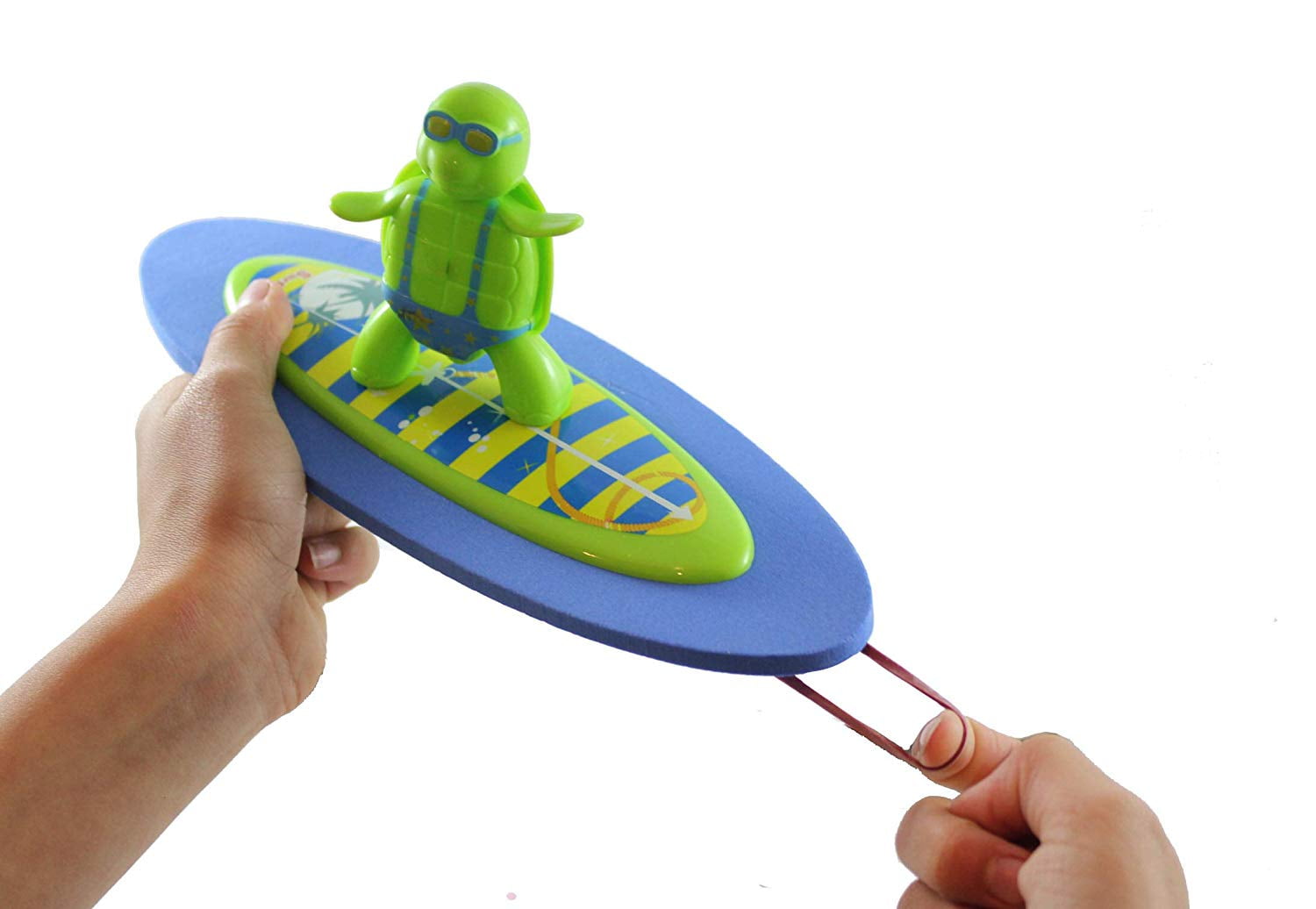 Water Pull String to Make it Surf Moving Pool or Bath Toy Surfing Turtle