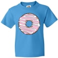 thumbnail image 3 of Inktastic Pink Donut, Donut Frosting, Donut Icing, Glaze Youth T-Shirt, 3 of 5