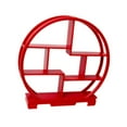 thumbnail image 2 of simhoa Wooden Dessert Display Shelf Cabinets Rack for Pastry Carving Crafts Desktop red, 2 of 8