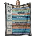 thumbnail image 1 of LHSHID Grandson Gifts from Grandma Christmas Xmas Gifts for Grandson Grandson Gifts from GrandYess to My Grandson Birthday Throw Blankets 50x60in, 1 of 6