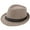 42_Khaki, variant on KALE Fedora Hat Straw Trilby Retro Solid Color White