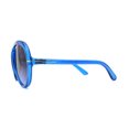 thumbnail image 4 of Womens Oversize Chunky Thick Plastic Racer Fashion Sunglasses Blue Navy, 4 of 4