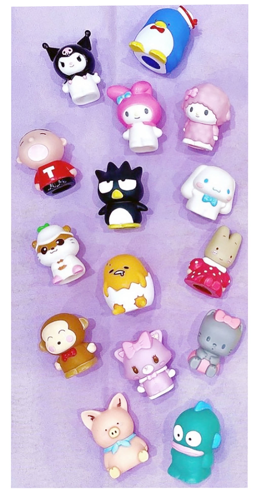 Sanrio Characters Finger Puppets Mystery Box Collectable 5PC Set