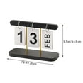 thumbnail image 6 of LOLIPPYY Black Wooden Perpetual Desk Calendar with Design for Home and Office, Month and Date Display, 6 of 8