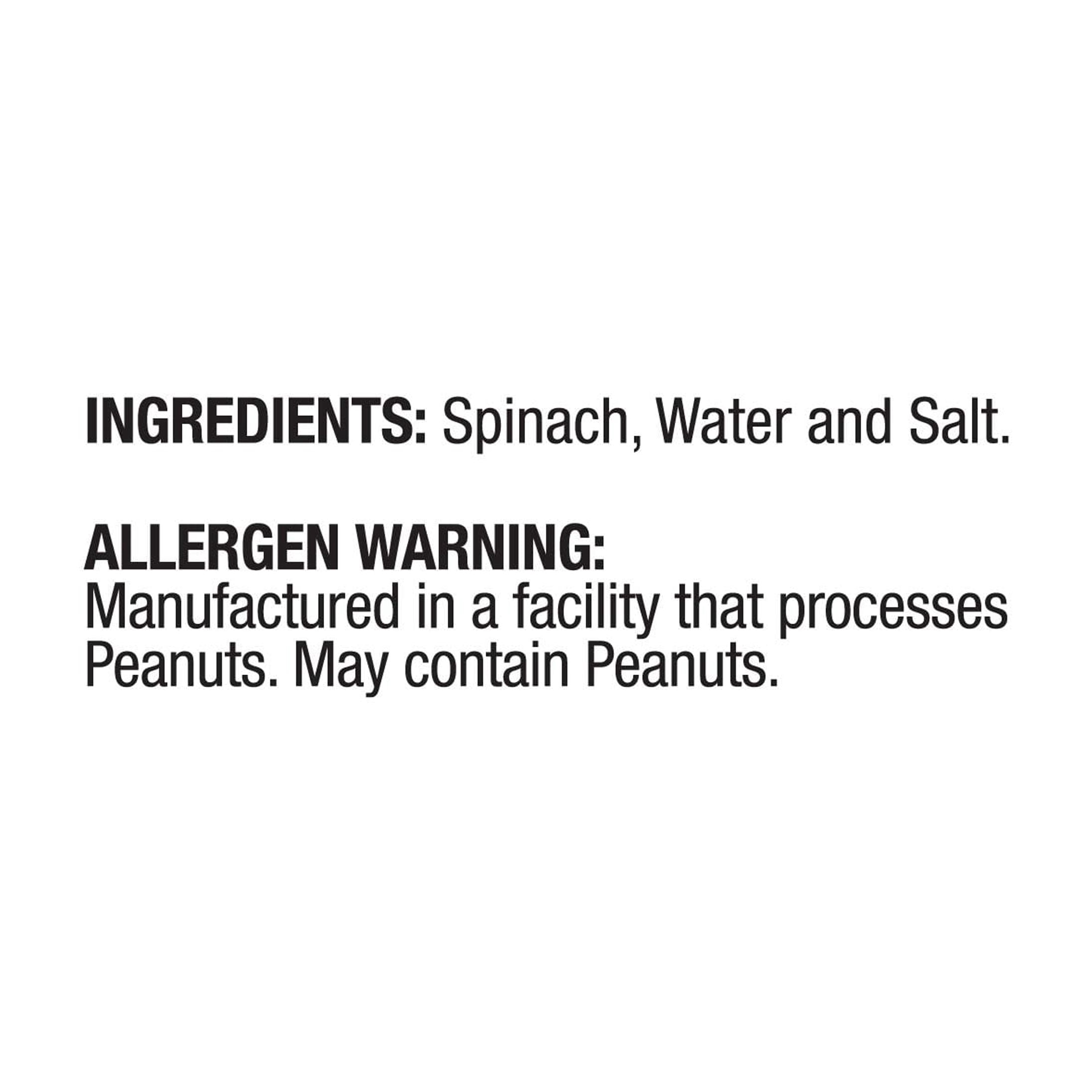 (3 pack) Allens Popeye Spinach, Canned Vegetables, 27 oz
